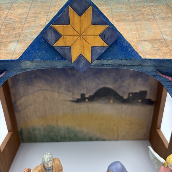 Jim‎ Shore Current Nativity Scene Ceramic 6 pc & Stable  Christmas Jesus Crèche - Picture 7 of 10